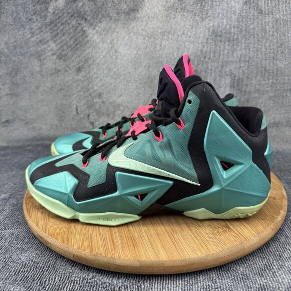 Nike LeBron 11 South Beach Shoes Mens Size 9 Teal Black Basketball 616175-330 - Picture 4 of 11